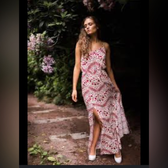 H&M Rose Bud Maxi Slip Dress - Picture 7 of 8